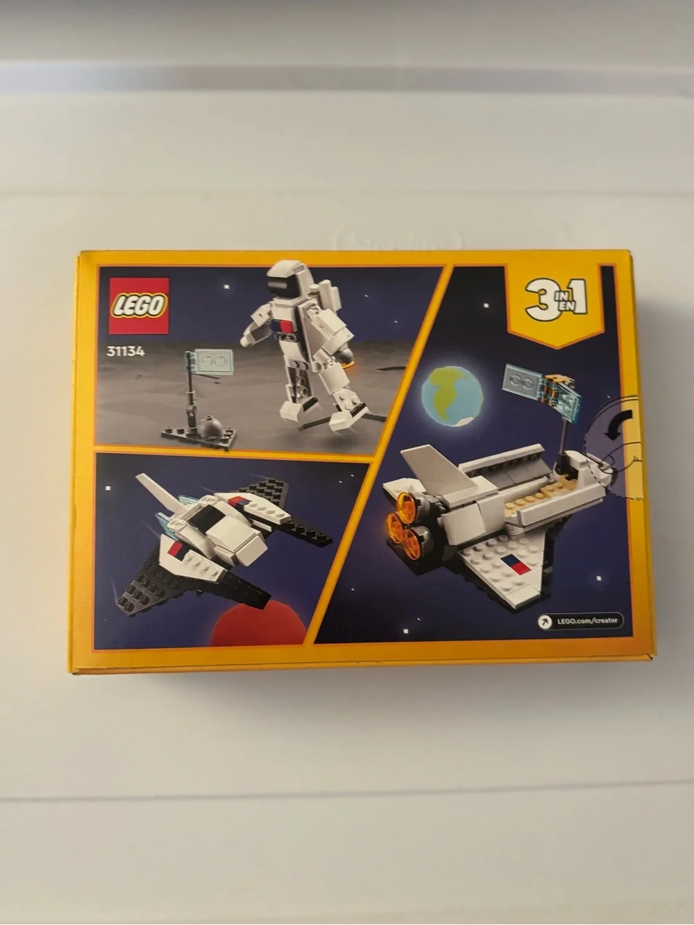 LEGO Creator White Space Shuttle 3-in-1 Building Set with Black Accents